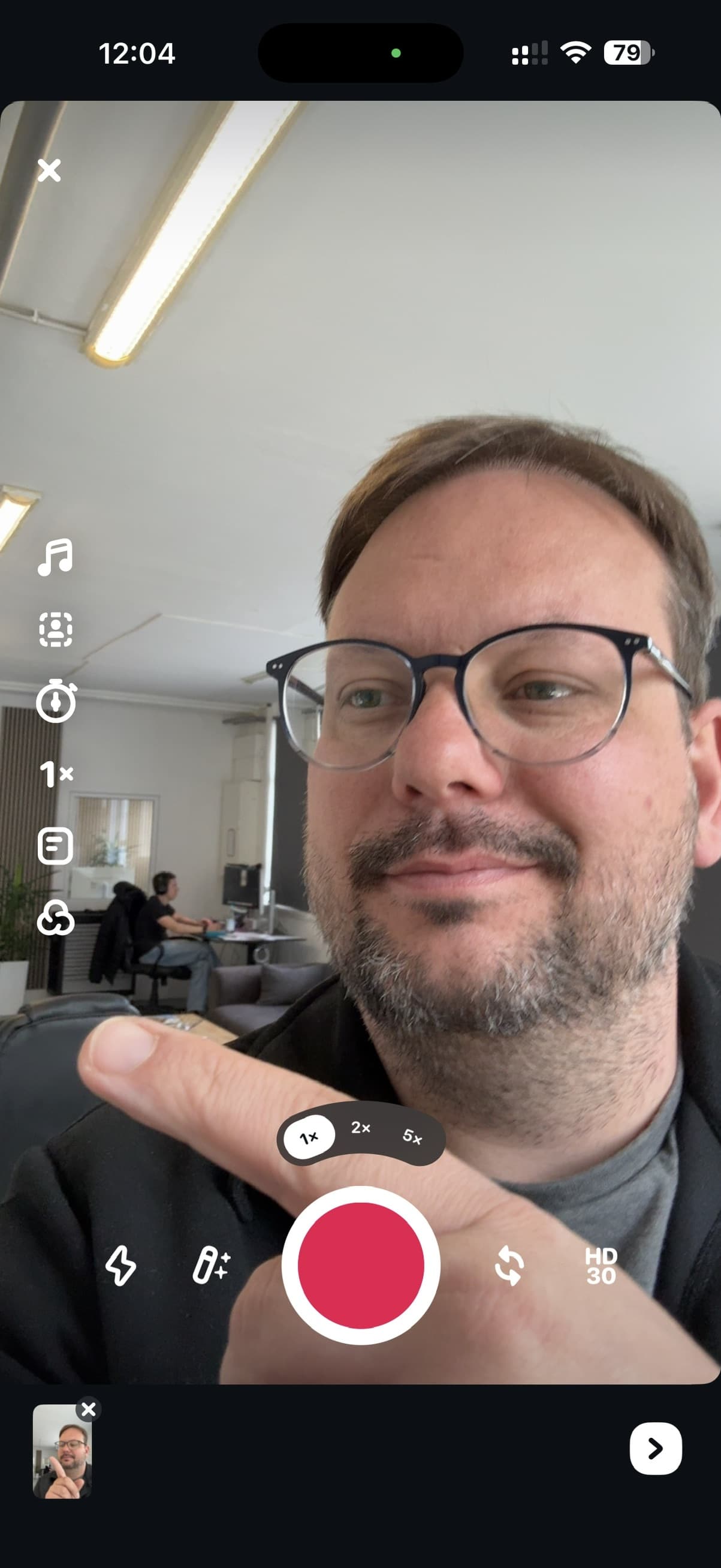 Edits App Interface Screenshot Kamera